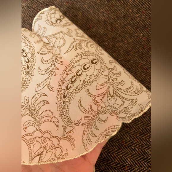 USA Vintage Short Scarf 60s 70s PCI Brand Polyester 5.5 x 35 inches - Picture 7 of 7